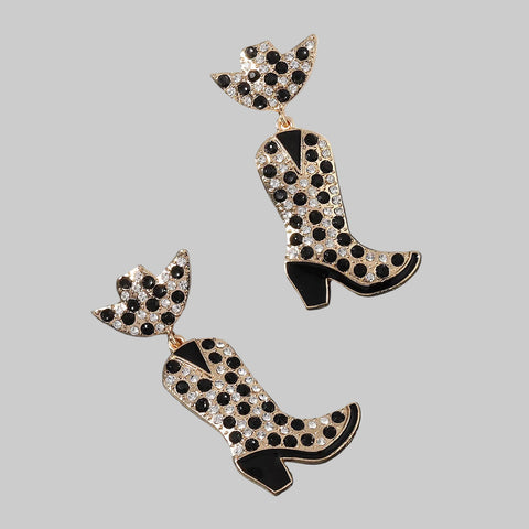 Sparkling Stacked Gift Box Christmas Dangle Earrings featuring red and green details, perfect for festive holiday outfits.