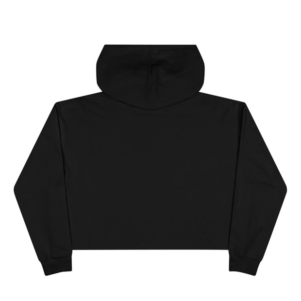 Edgy Crop Hoodie with Rainbow Skull Bow Design, Streetwear, Halloween Fashion, Gift for Her, Trendy Fall Outfit
