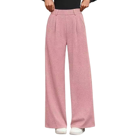High-Waisted Wide-Leg Pants with Pockets