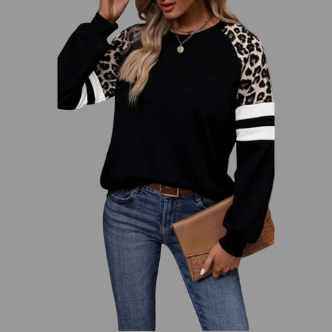 Leopard Print Colorblock Sweatshirt-side-angle.jpg