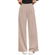 High-Waisted Wide-Leg Pants with Pockets