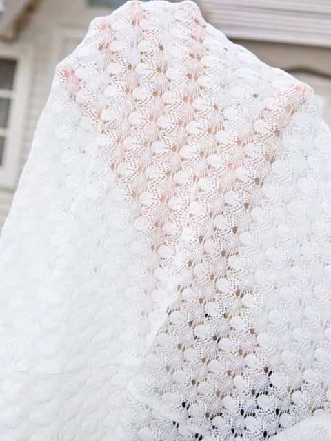 Open Front 3/4 Sleeve Cardigan – Lightweight Layer featuring airy openwork knit texture.