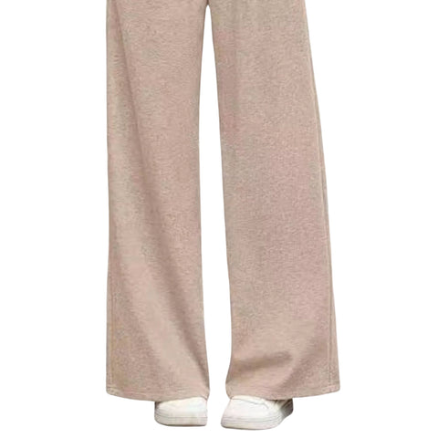 High-Waisted Wide-Leg Pants with Pockets