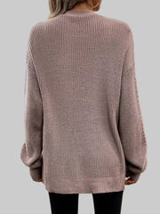 Back view of the Supreme Comfort Open-Front Cardigan showcasing its soft texture and relaxed fit.