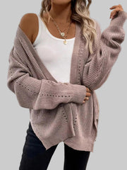 Supreme Comfort Open-Front Cardigan styled with a white tank top and black jeans, showcasing a relaxed and elegant look.