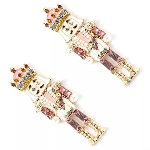 18K Gold Pearl Rhinestone Earrings featuring shimmering rhinestones and synthetic pearls for elegant style.