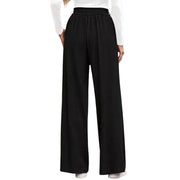 High-Waisted Wide-Leg Pants with Pockets