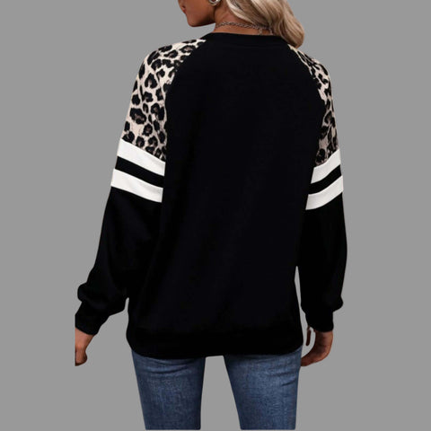 Leopard Print Colorblock Sweatshirt-back-view.jpg