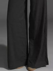 Plus Size Wide Leg Pants with Pockets – Full Length Comfort Fit featuring a stylish wide leg cut.
