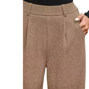 High-Waisted Wide-Leg Pants with Pockets