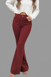 Full Size Hight Waist Bootcut Pants Plus Size