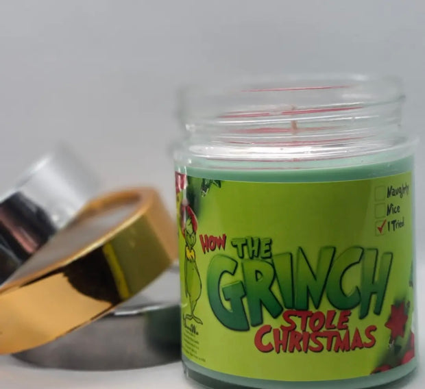 Grinch Candle