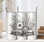 Book tumbler 20 oz straight