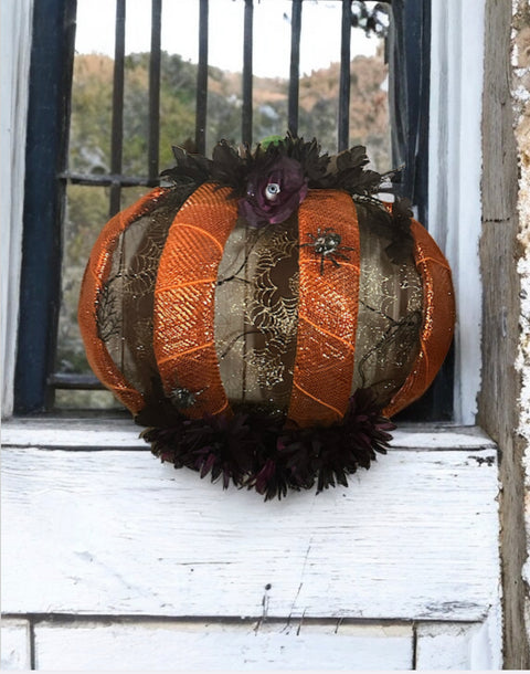 Pumpkin Wreath, Dollar Tree Pumpkin Wreath