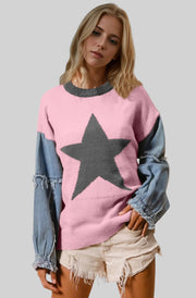 Starry Nights Raw-Edge Sweater