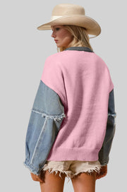 Starry Nights Raw-Edge Sweater