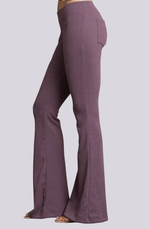 Mauve Wide-Leg Women’s Pants