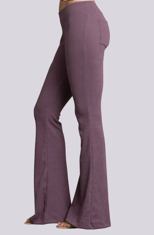 Mauve Wide-Leg Women’s Pants