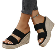 Sunset Stroll Suede Wedge Sandals