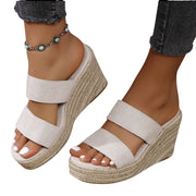 Sunset Stroll Suede Wedge Sandals