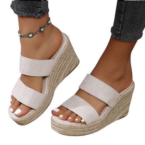 Sunset Stroll Suede Wedge Sandals