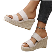 Sunset Stroll Suede Wedge Sandals