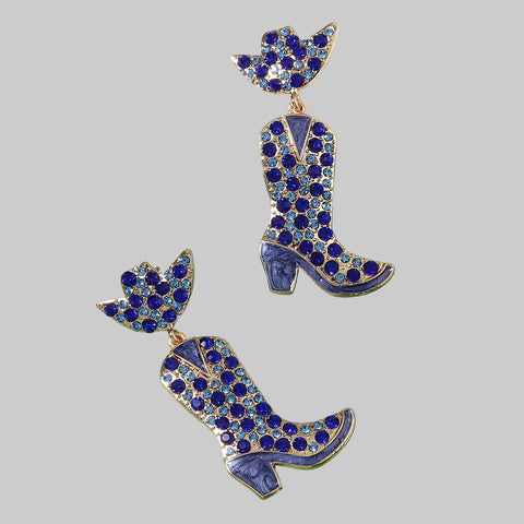 Sparkling Stacked Gift Box Christmas Dangle Earrings featuring red and green details, perfect for festive holiday outfits.