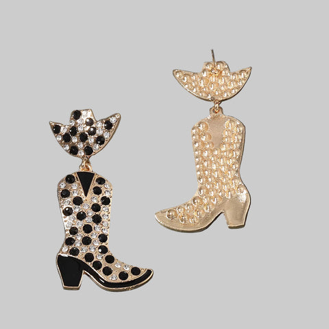 Sparkling Stacked Gift Box Christmas Dangle Earrings featuring red and green details, perfect for festive holiday outfits.